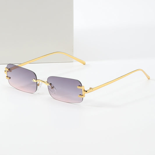 AUREN Crystal Formentera | Square Rimless – UV400 Timeless Eyewear
