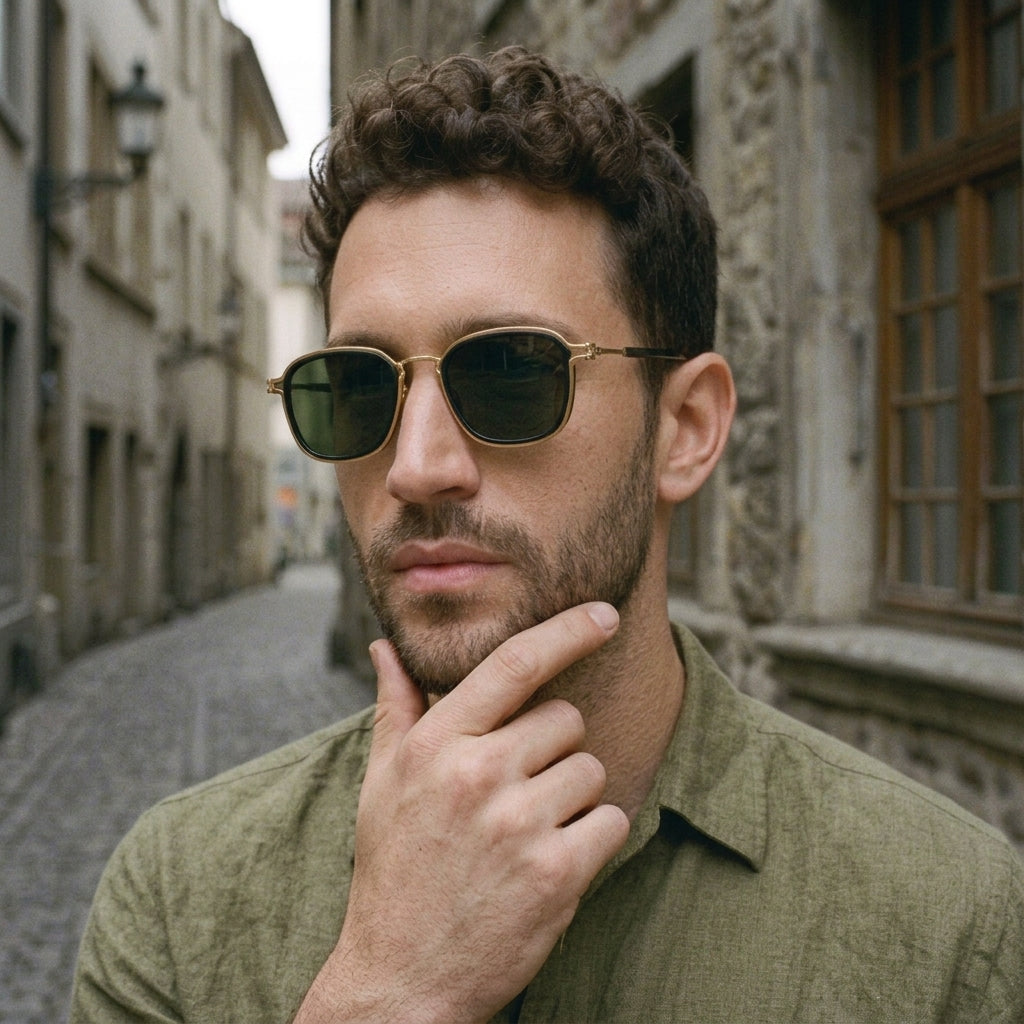 AUREN Vintage Marbella | Square Metal Retro – UV400 Timeless Eyewear