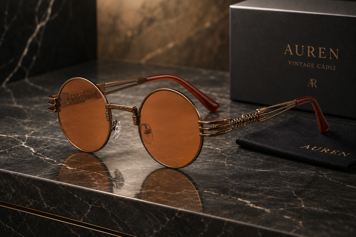 AUREN Vintage Cádiz | Round Steampunk – UV400 Timeless Eyewear