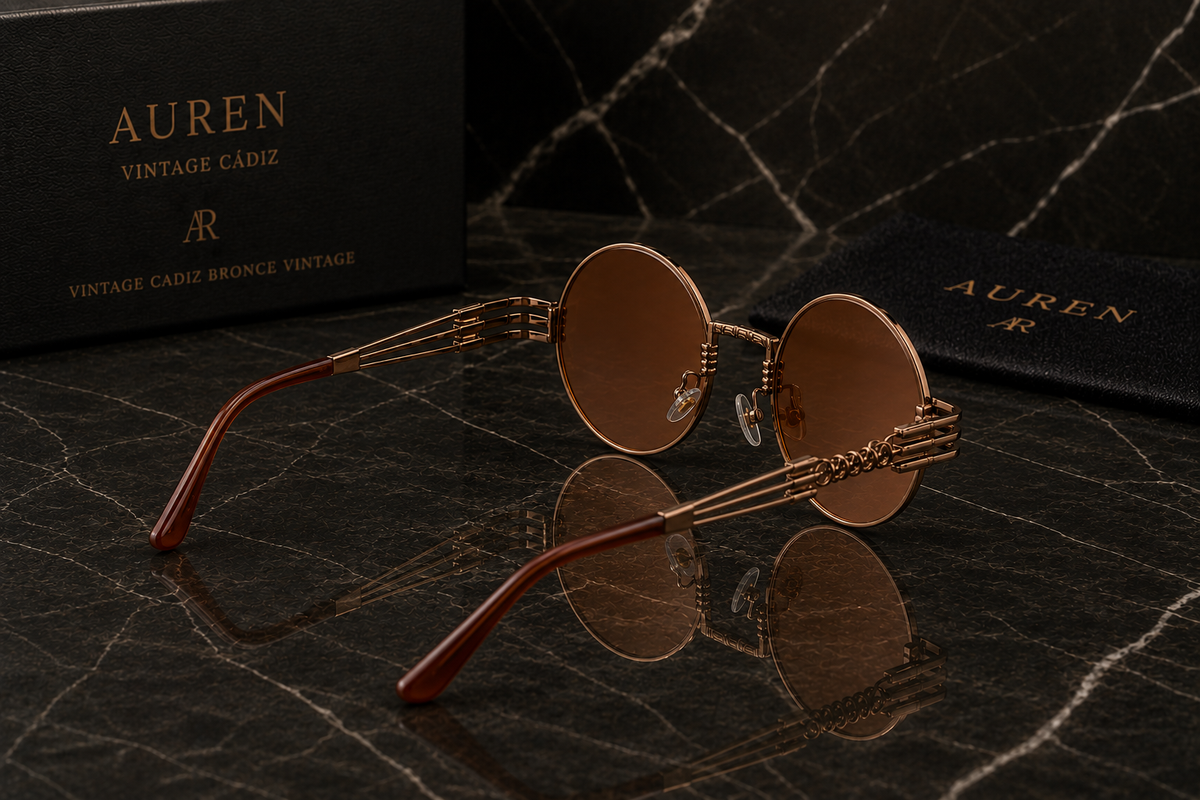 AUREN Vintage Cádiz | Round Steampunk – UV400 Timeless Eyewear